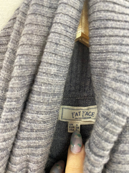 Fabulous FatFace Longline Jumper UK6 Grey VT002