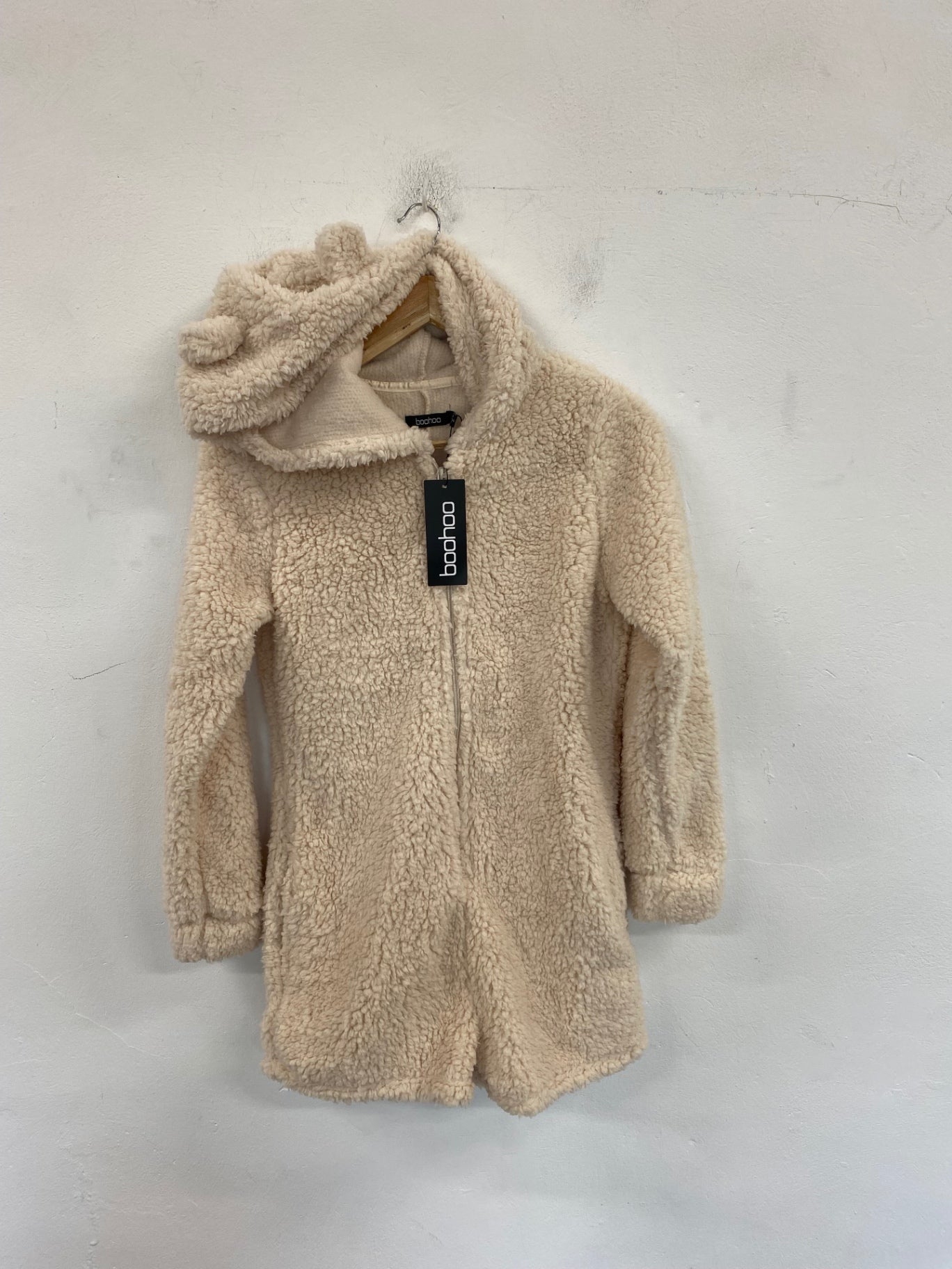 Fabulous Boohoo Bunny Ear Romper UK6 Cream VT002