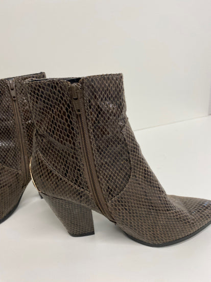 Fabulous Next Ankle Boots UK4 faux snakeskin western VT002