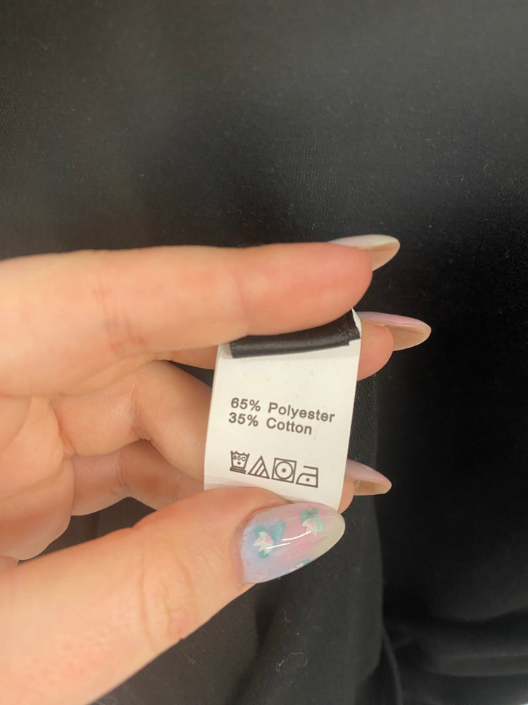 Fabulous Shein Mini Shirt Dress UK L Black AM013