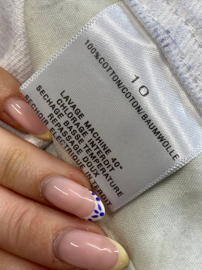 Fabulous Liquor n poker Pinafore Dress UK10 White sparkle GC003