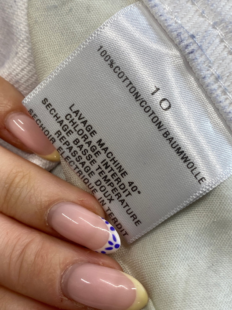 Fabulous Liquor n poker Pinafore Dress UK10 White sparkle GC003