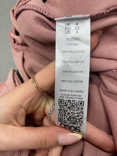 Gorgeous ASOS Maxi Dress UK4 Blush pink formal FH004