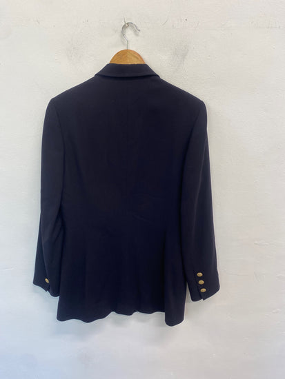 Gorgeous Marks & Spencer longline Blazer UK12 Navy blue FH004
