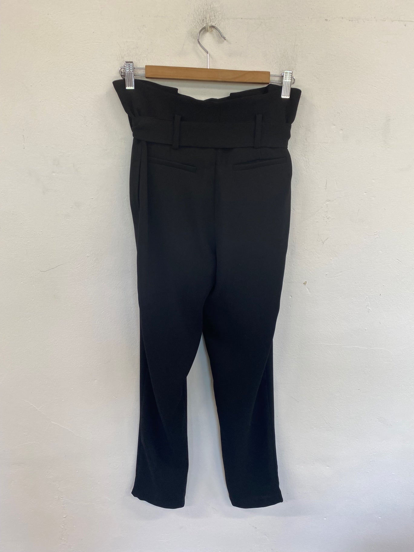 Gorgeous Autograph Paperbag Waist Trousers UK8 Black FH004