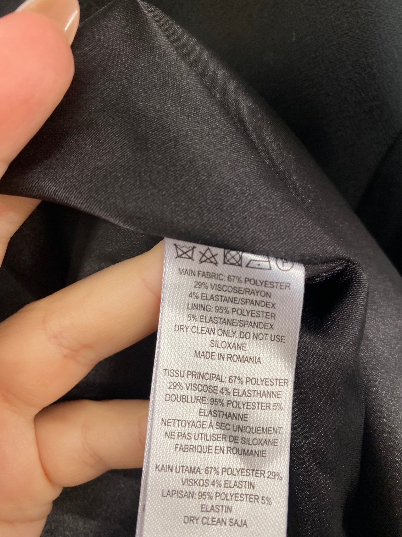 Gorgeous French Connection Midi Dress UK12 Black NR002