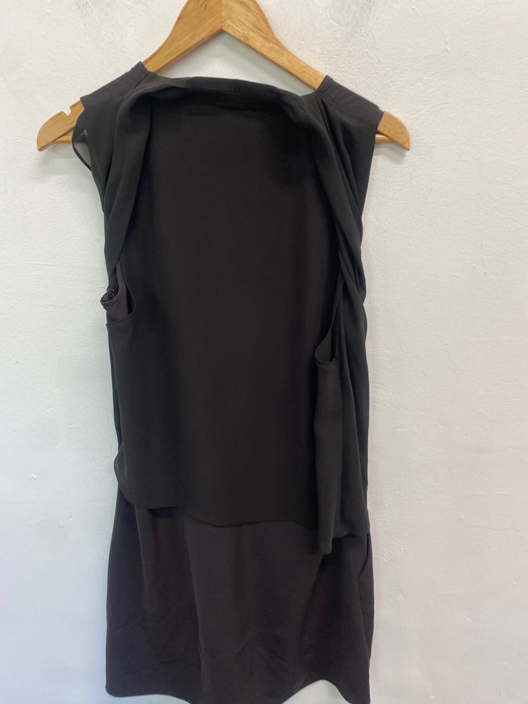 Gorgeous AllSaints amis Dress UK12 Khaki AE001