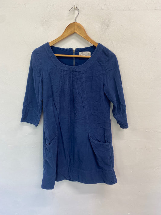 Gorgeous Seasalt cornwall Dress UK8 Blue cord tunic MM005