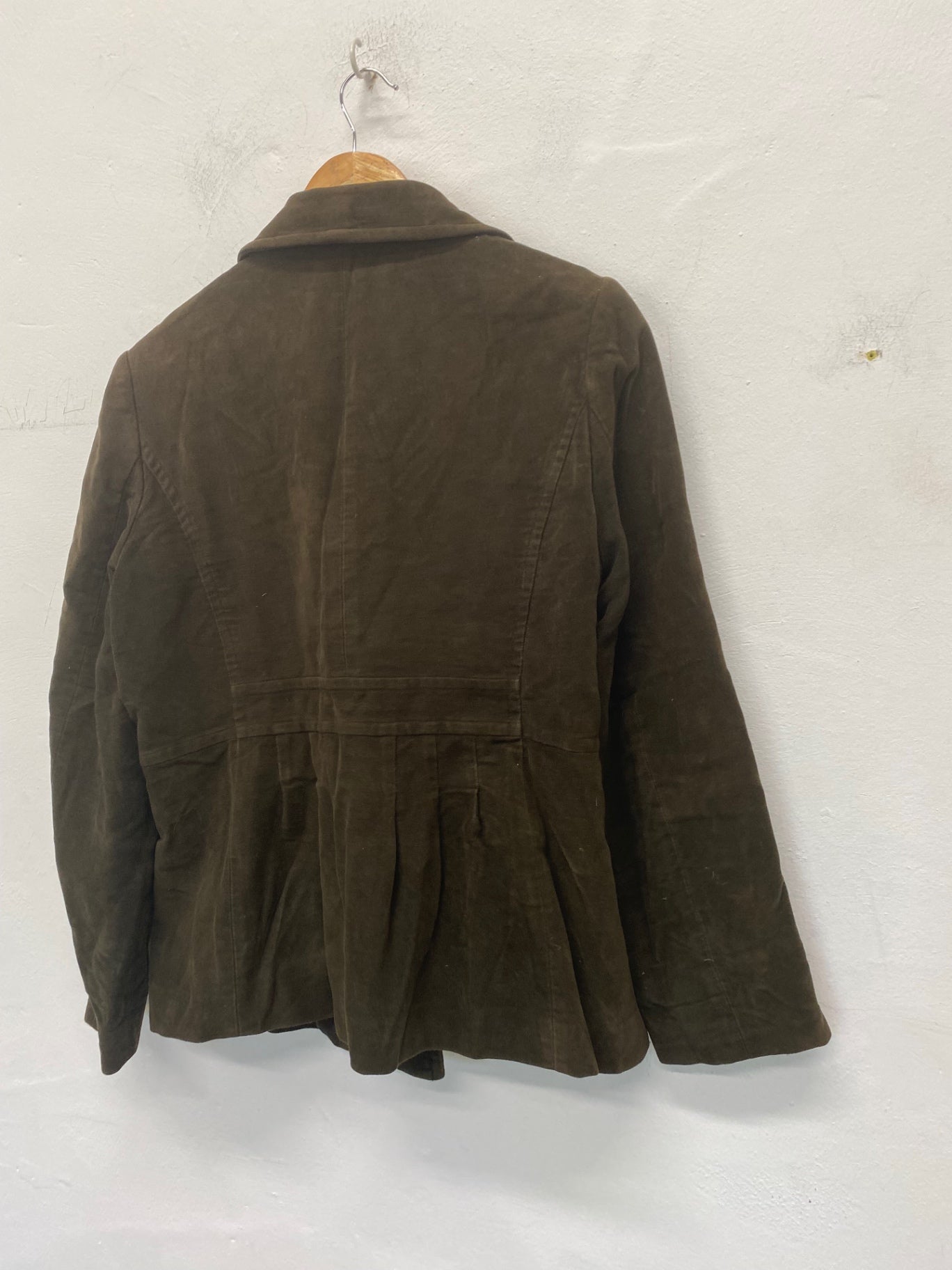 Gorgeous Kew Jacket UkL Olive green moleskin double breasted classic NR002