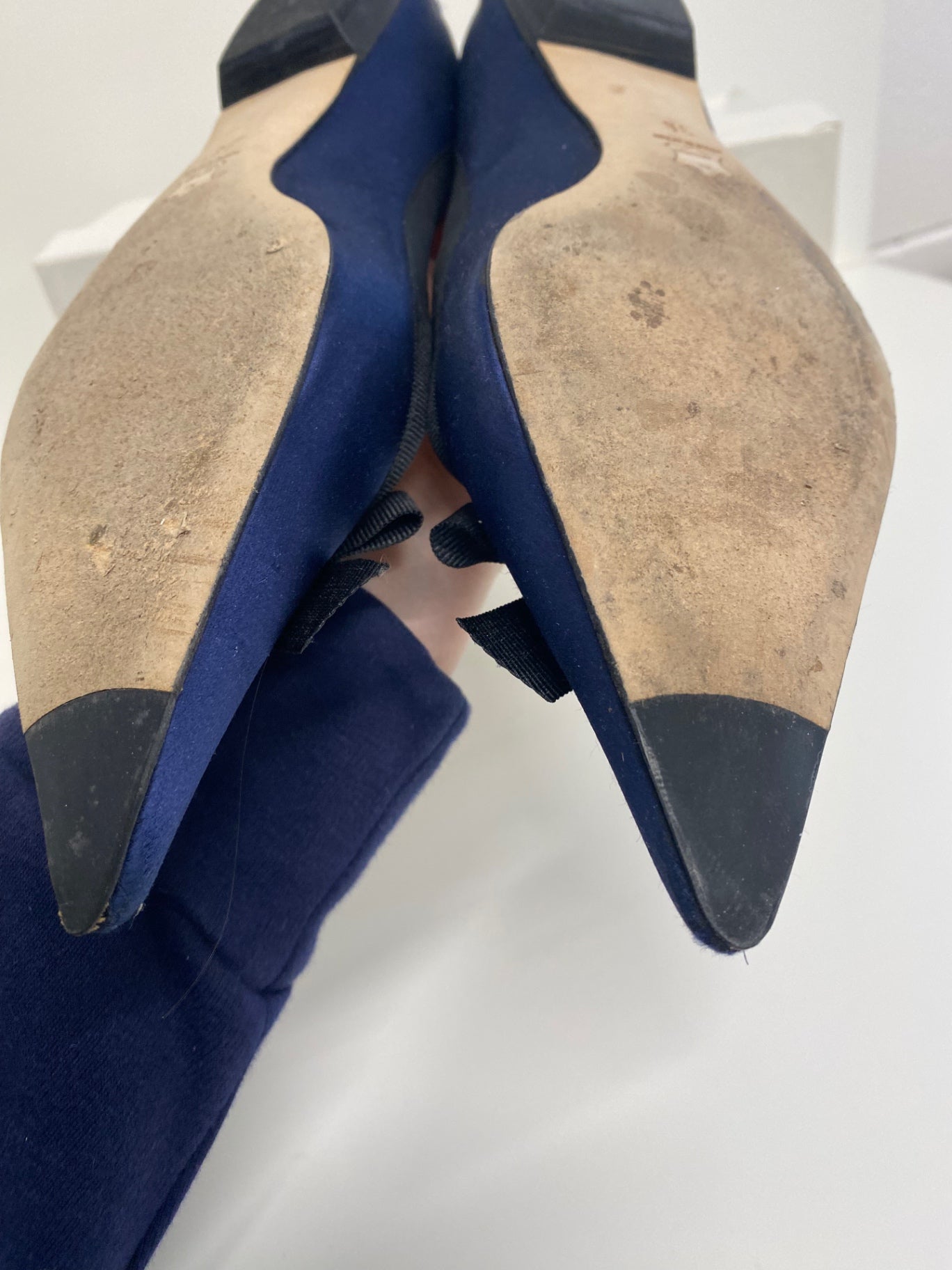 Gorgeous L.k. Bennet Ballet flats UK5 Navy Blue points FH004