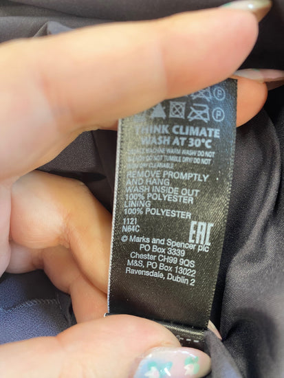 Gorgeous Marks & Spencers Maxi Skirt UK10 Slate Blue FH004