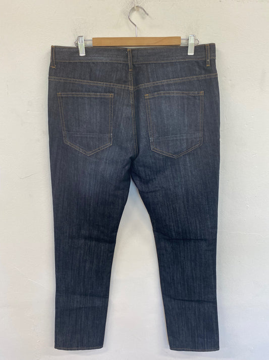 Gorgeous Denim Co Straight Cut Jeans W36" Navy FH004