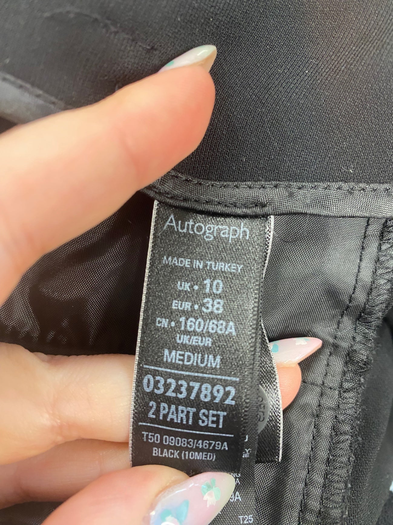 Gorgeous Autograph Paperbag Waist Trousers UK10 Black FH004