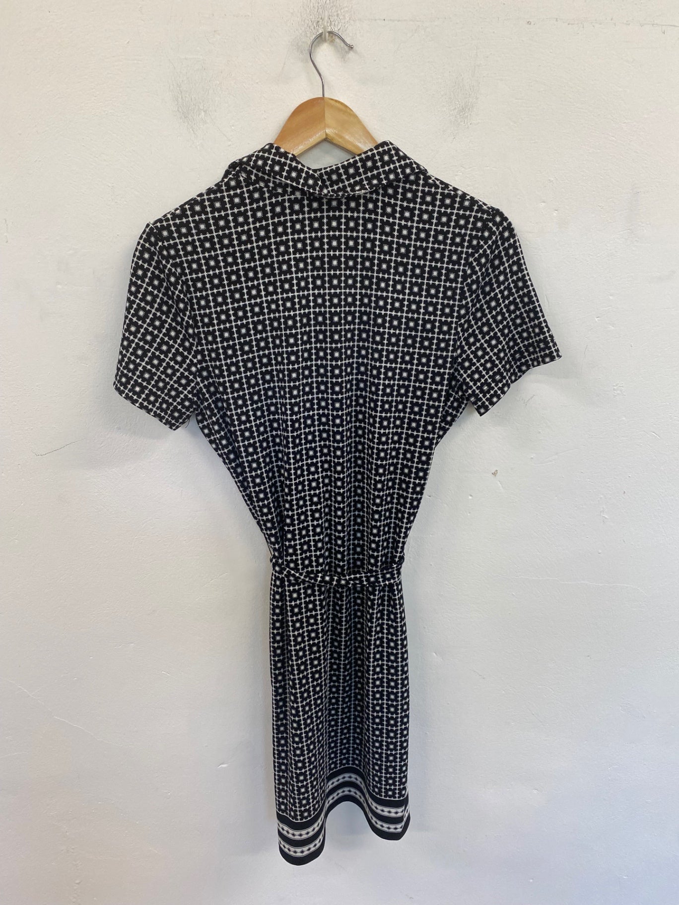 Gorgeous MAX STUDIO Mini Dress UK M Black & White FH004