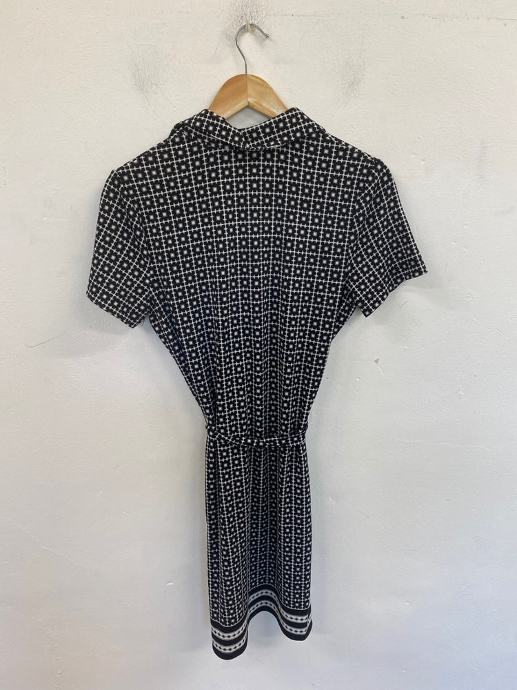 Gorgeous MAX STUDIO Mini Dress UK M Black & White FH004