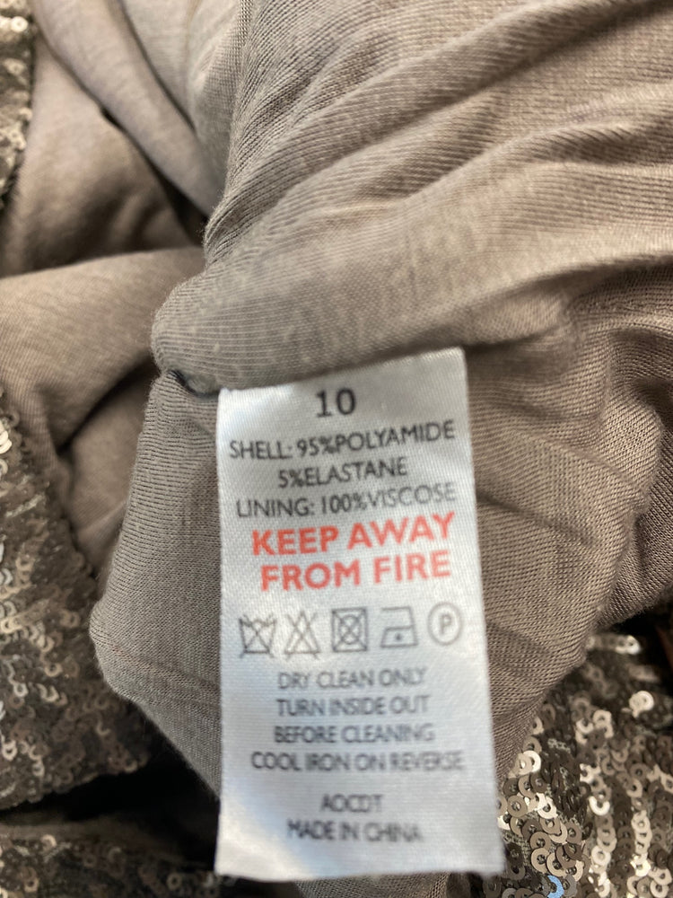 Gorgeous The White Company Evening Top UK10 Gold Champagne sequin party FH004