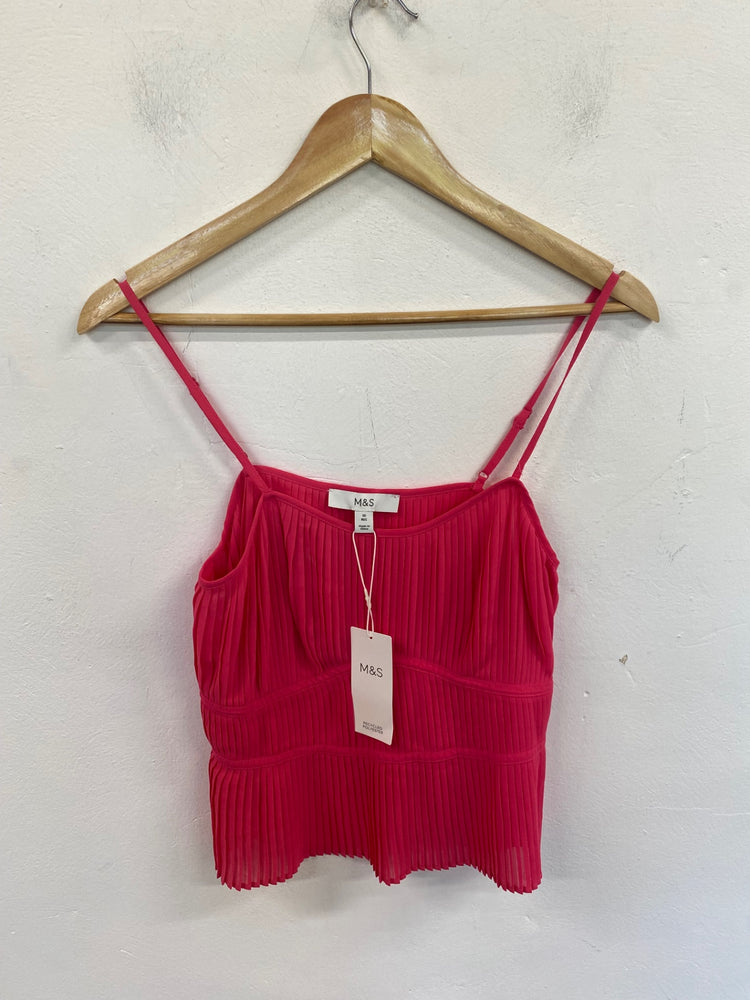 Gorgeous Marks & Spencers Crop Top UK10 Pink FH004