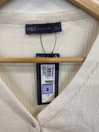 Gorgeous Marks & Spencers Cardigan UK8 Cream FH004