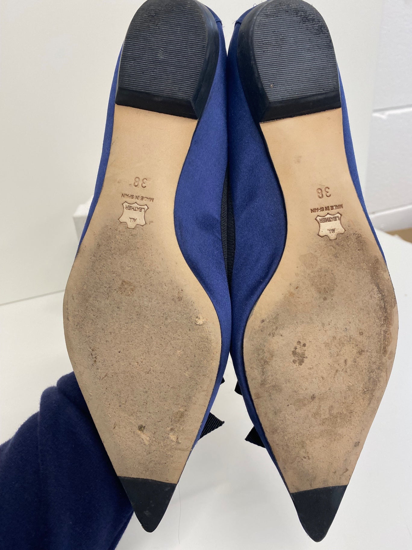 Gorgeous L.k. Bennet Ballet flats UK5 Navy Blue points FH004