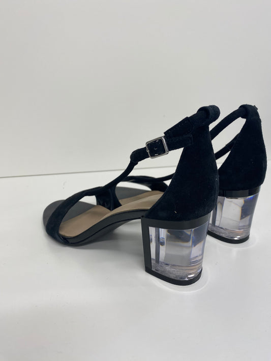 Gorgeous Autograph Sandals UK5 Black mid glass heel FH004