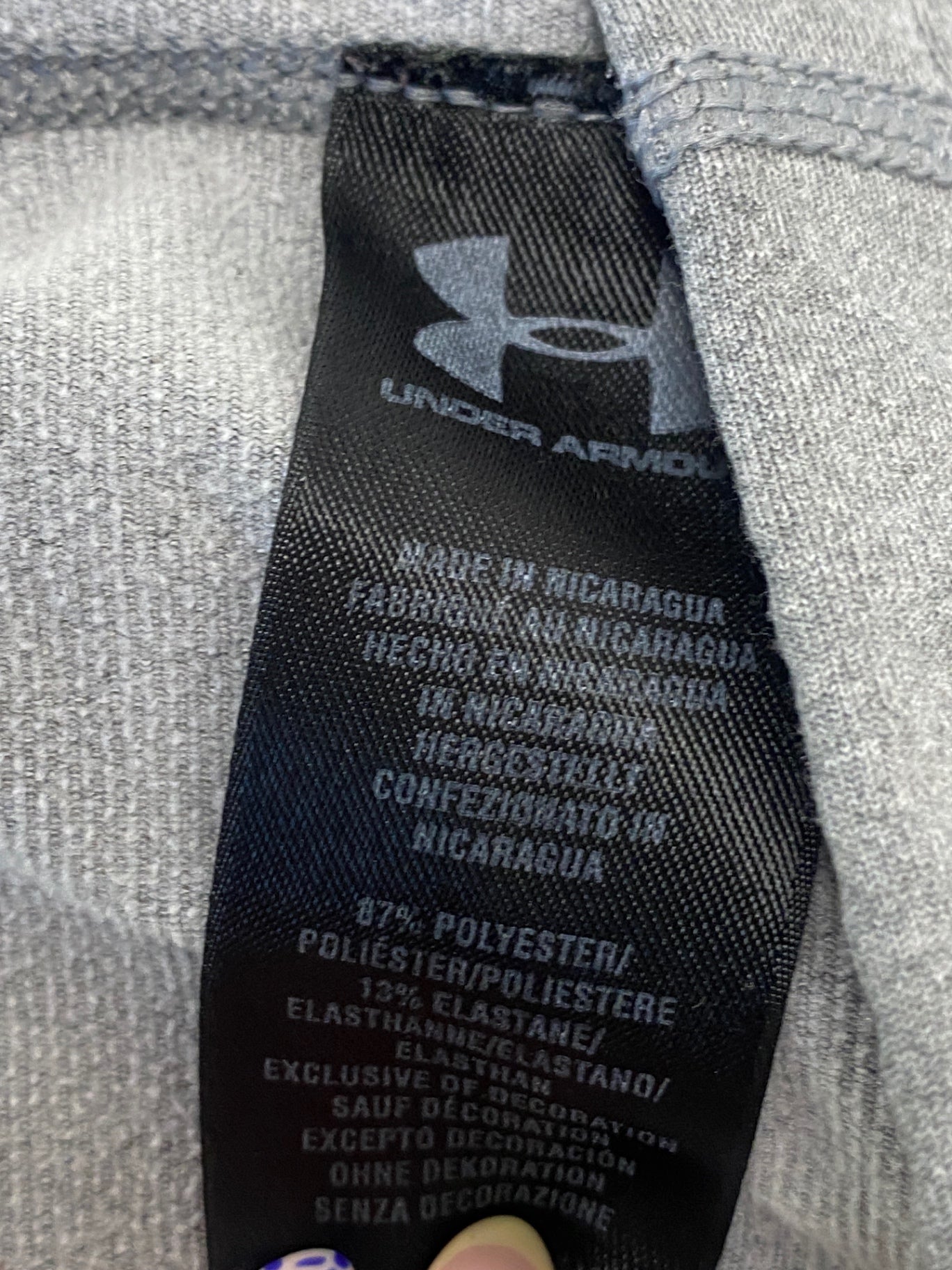 Fabulous Under Armour Long sleeve top UK S Grey FH004