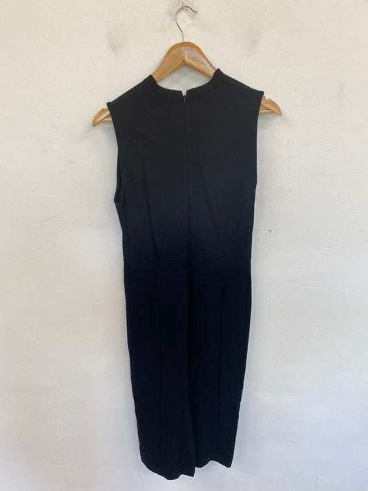 Gorgeous HOBBS Midi Dress UK14 Black NR002