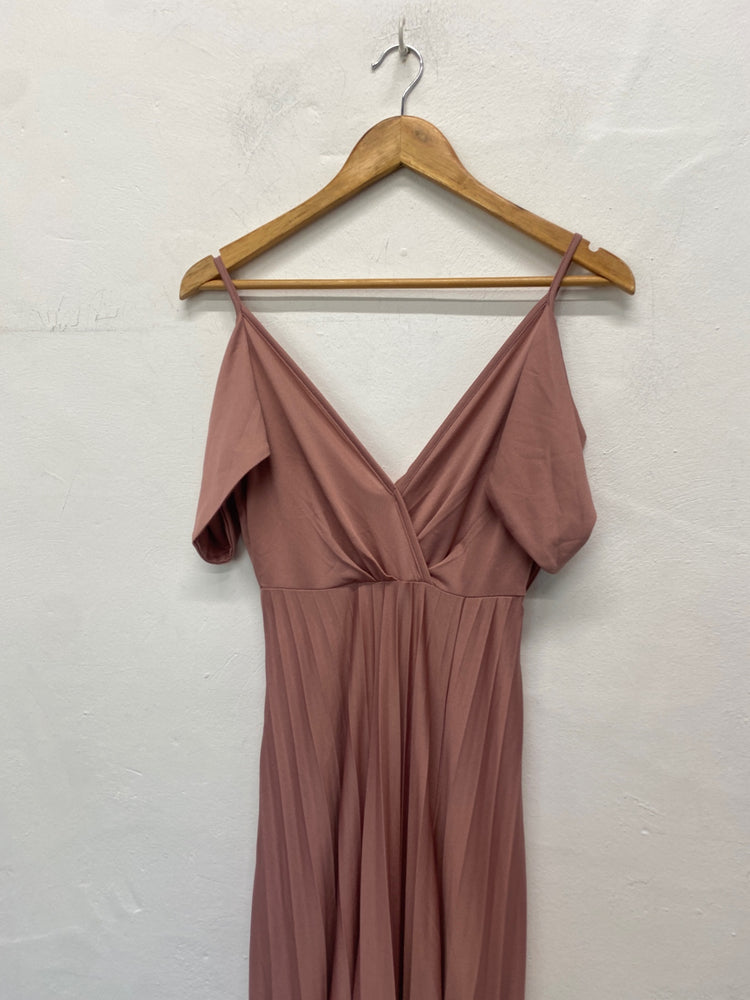 Gorgeous ASOS Maxi Dress UK4 Blush pink formal FH004