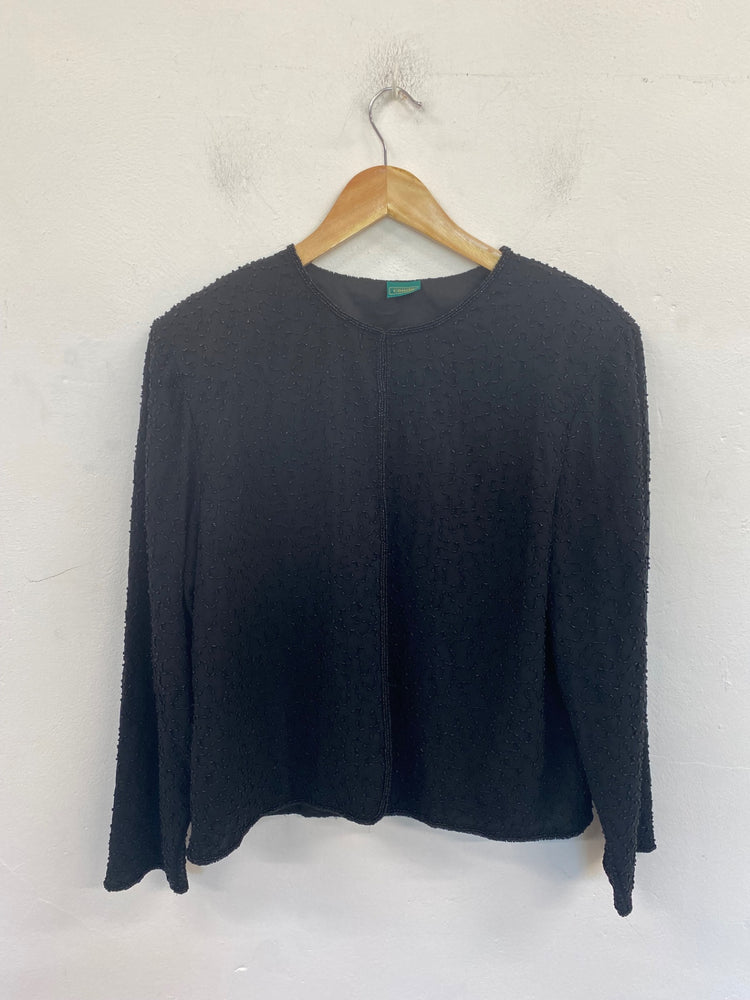 Gorgeous Canda Evening Jacket UK18 Black FH004