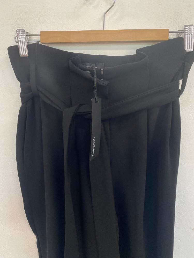 Gorgeous Autograph Paperbag Waist Trousers UK8 Black FH004