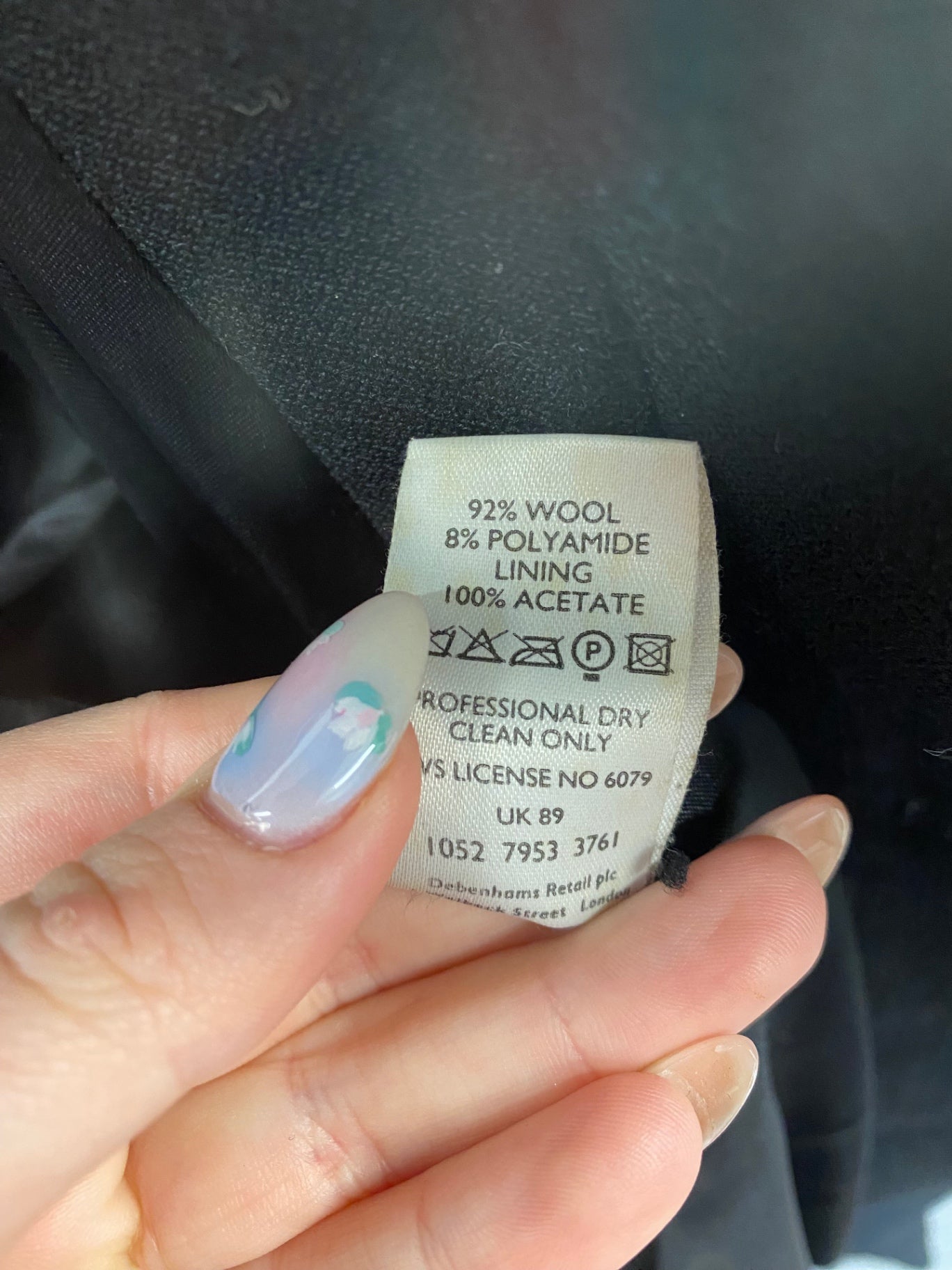 Gorgeous Charli Overcoat UK14 Black NR002