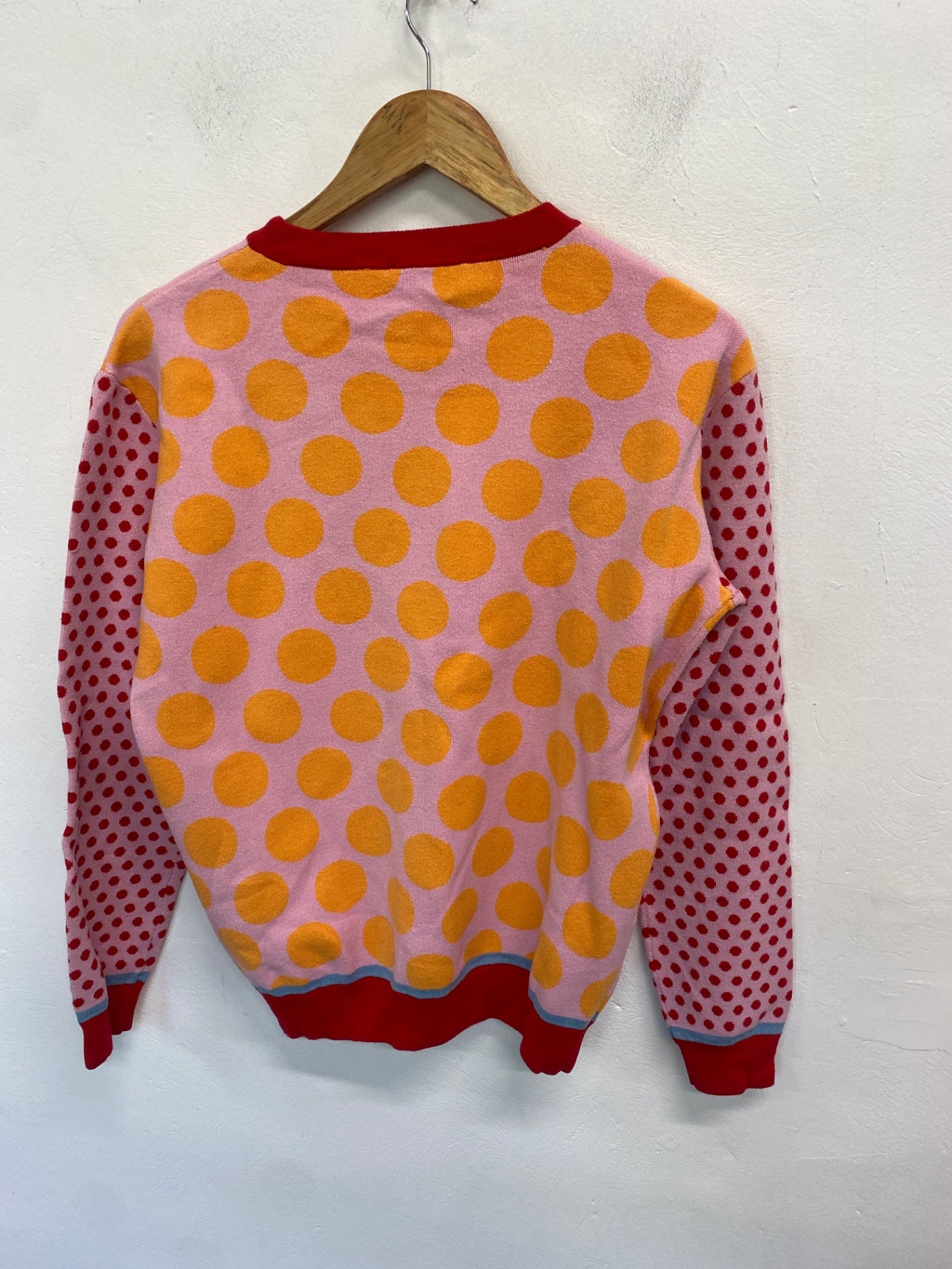 Gorgeous Jwon Sweater UK10 Pink spotted SW001