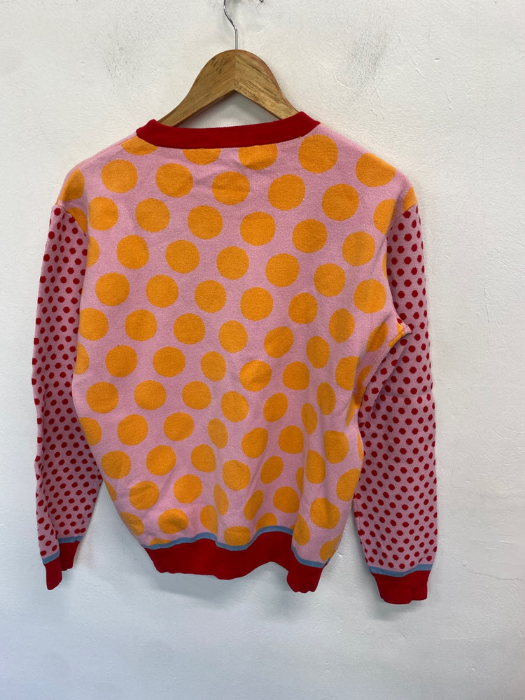 Gorgeous Jwon Sweater UK10 Pink spotted SW001
