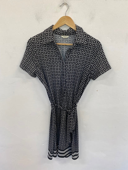 Gorgeous MAX STUDIO Mini Dress UK M Black & White FH004