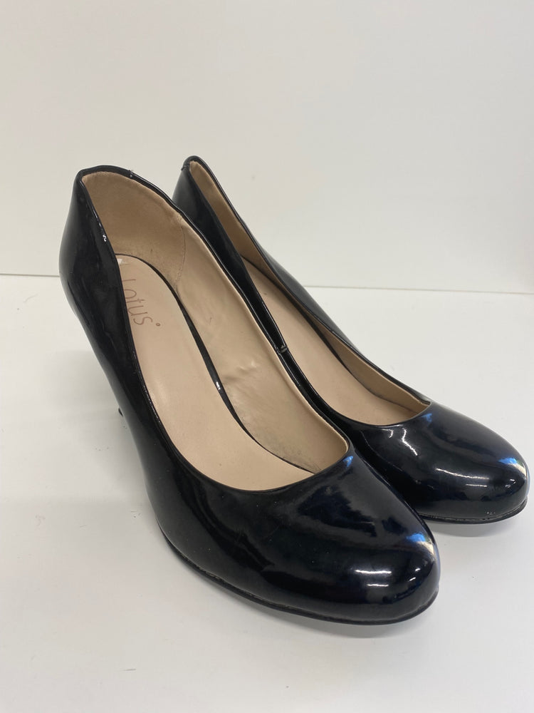 Gorgeous Lotus Court Shoes Uk7 Black classic formal work NR002