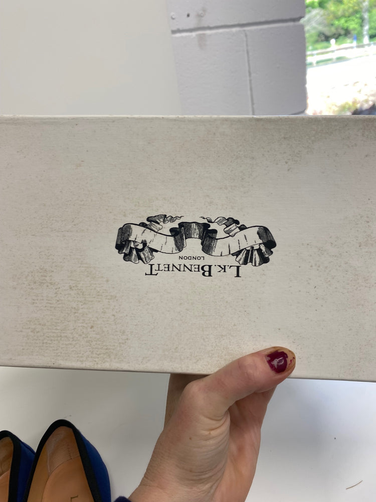 Gorgeous L.k. Bennet Ballet flats UK5 Navy Blue points FH004