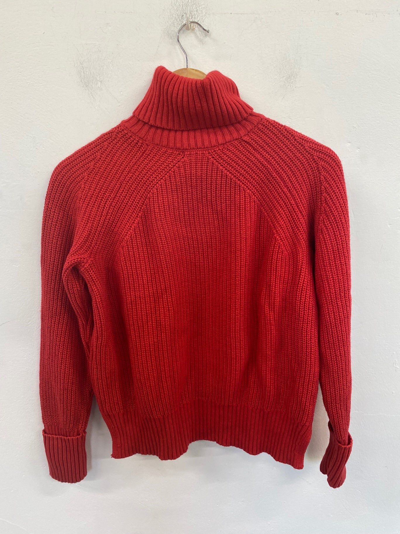 Gorgeous Marks & Spencers Turtleneck Jumper UK S Red FH004