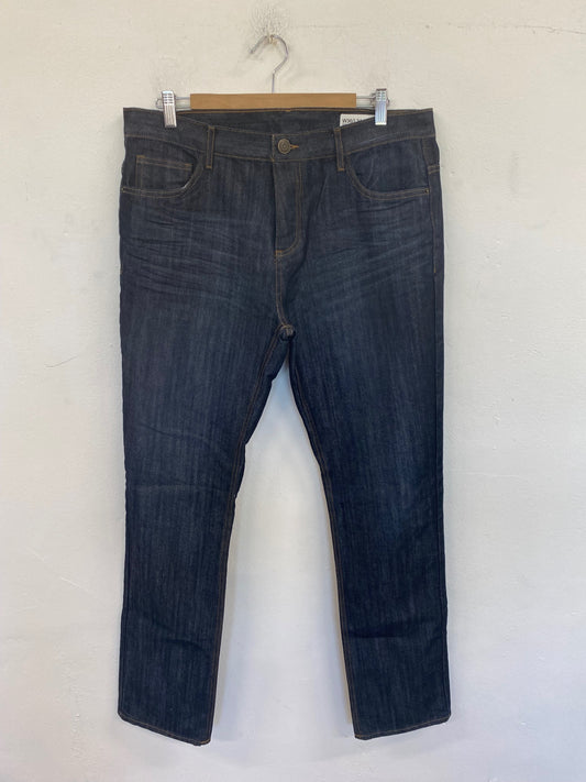 Gorgeous Denim Co Straight Cut Jeans W36" Navy FH004