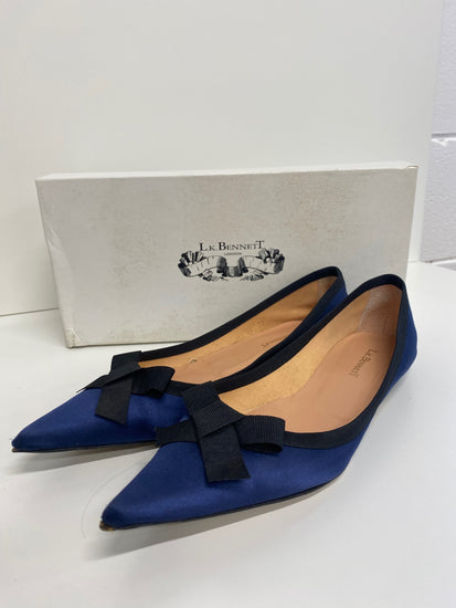 Gorgeous L.k. Bennet Ballet flats UK5 Navy Blue points FH004