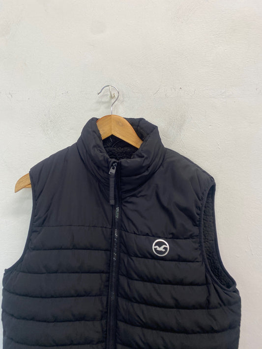 Gorgeous Hollister Gilet UK M Black casual DF001