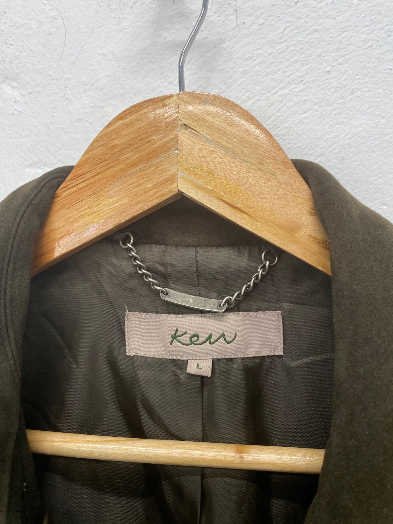 Gorgeous Kew Jacket UkL Olive green moleskin double breasted classic NR002