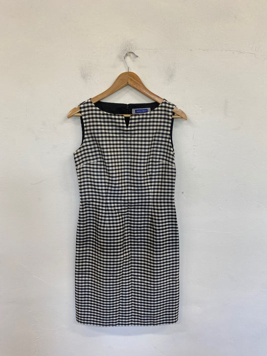 Gorgeous Austin Reed Midi Dress UK10 Black & White Gingham NR002