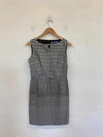 Gorgeous Austin Reed Midi Dress UK10 Black & White Gingham NR002