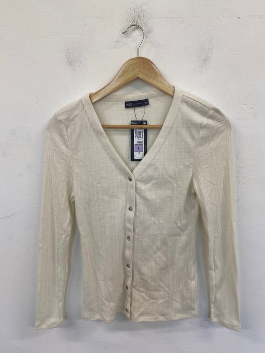 Gorgeous Marks & Spencers Cardigan UK8 Cream FH004