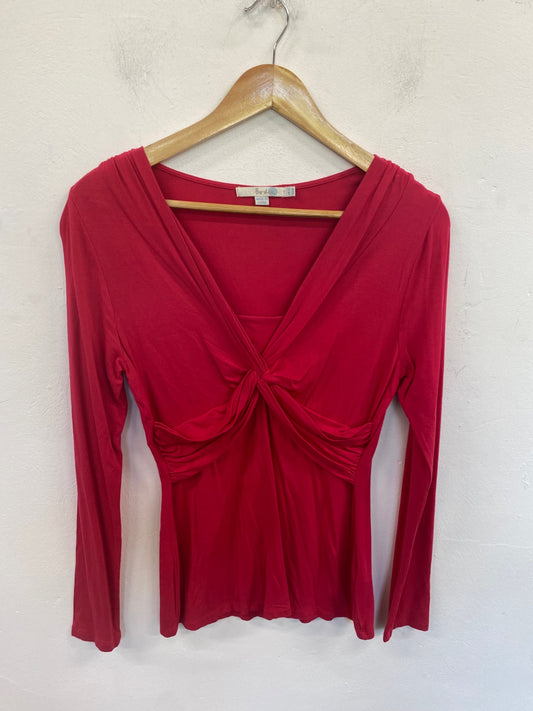Gorgeous Boden Knot Front Top UK12 Hot Pink FH004