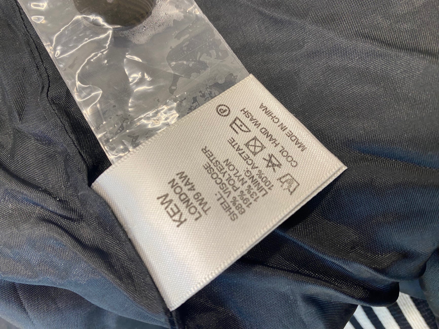 Gorgeous kew.159 Blazer M Black & White striped monochrome KM005