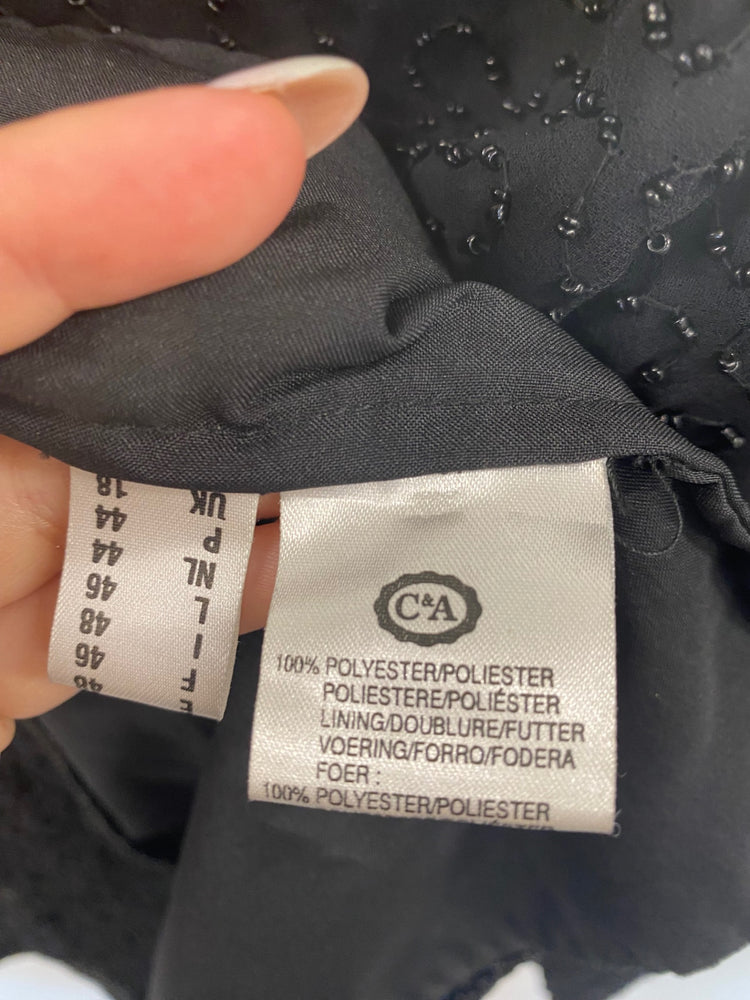 Gorgeous Canda Evening Jacket UK18 Black FH004