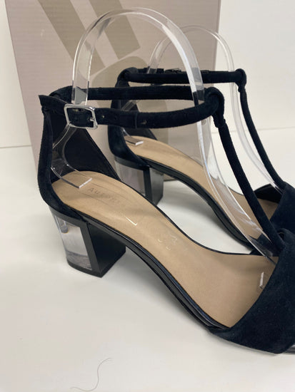 Gorgeous Autograph Sandals UK5 Black mid glass heel FH004