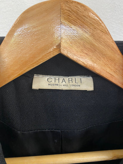Gorgeous Charli Overcoat UK14 Black NR002