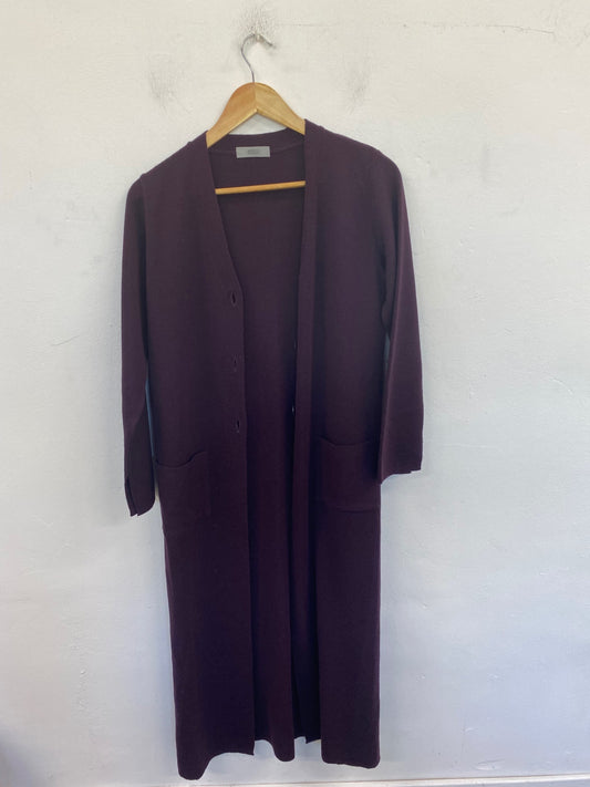 Gorgeous Marks & Spencers Longline Cardigan UK12 Purple FH004