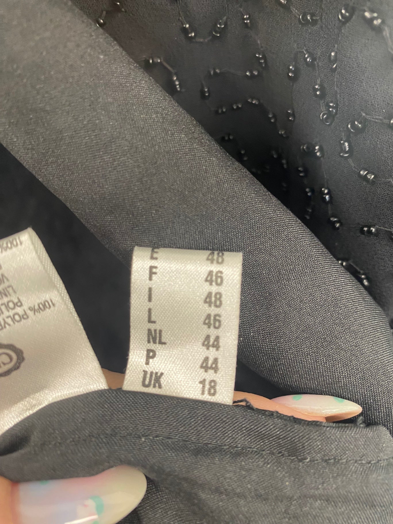 Gorgeous Canda Evening Jacket UK18 Black FH004